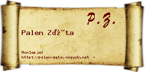 Palen Zéta névjegykártya
